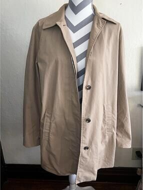 Chaps Women’s Vintage Khaki Jacket. Equestrian Interior. Large